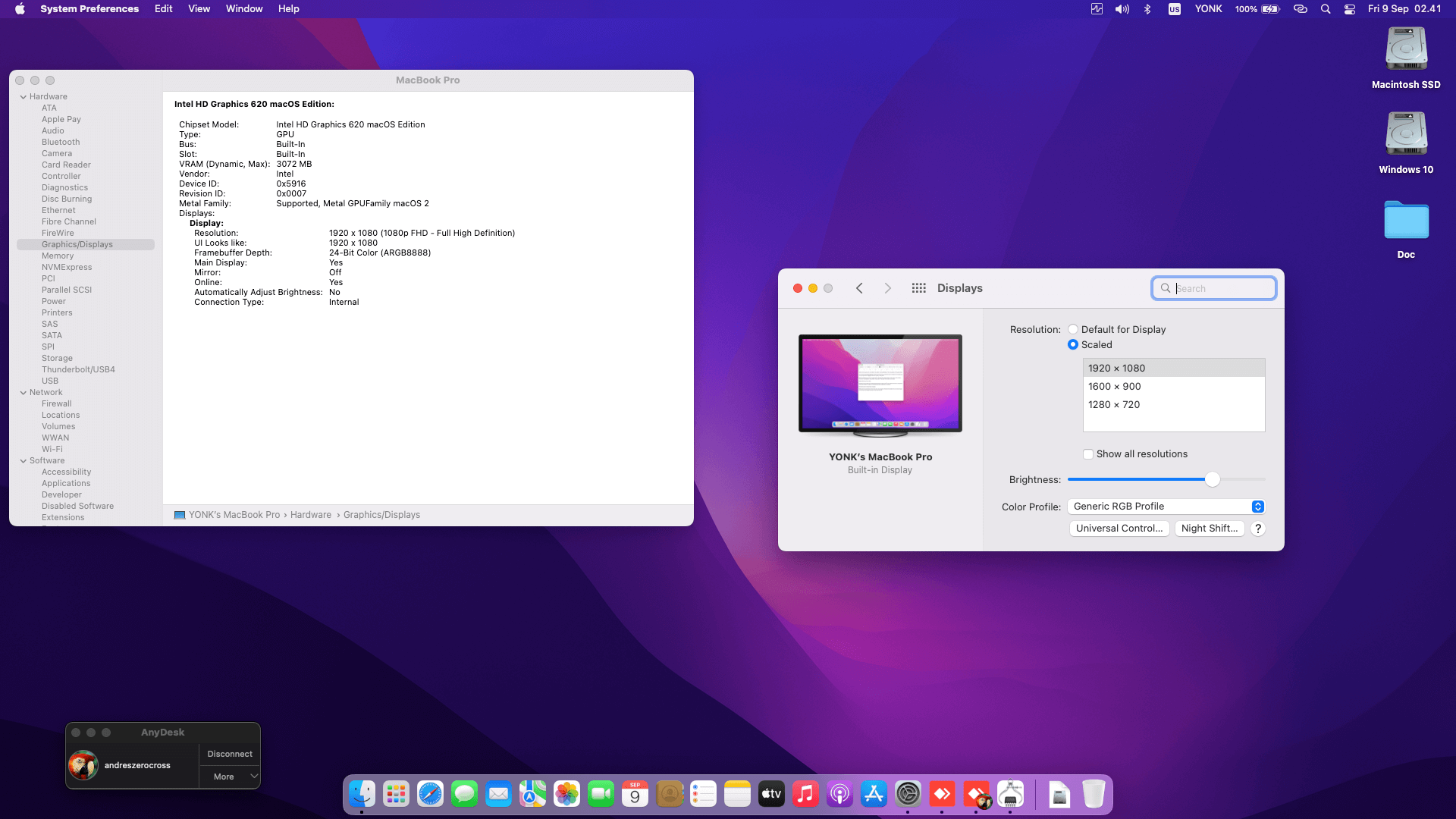 HP EliteBook 1030 X360 G3 [KabyLake R + Intel UHD 620 + I2C]   OpenCore 3